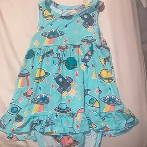 Posh peanut twirl bodysuit dress